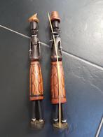 Afrikaanse uit hout gesneden mens stam figuren, 6 stuks, Antiek en Kunst, Ophalen of Verzenden