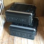 4he Unicase kunststof 19” rack flightcase 2x, Muziek en Instrumenten, Behuizingen en Koffers, Flightcase, Gebruikt, Ophalen of Verzenden