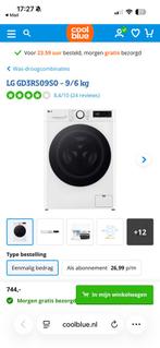 LG Was-Droogcombinatie - GD3R509S0 - 9/6 kg, Witgoed en Apparatuur, Was-droogcombinaties, 8 tot 10 kg, Ophalen, Gebruikt, 85 tot 90 cm