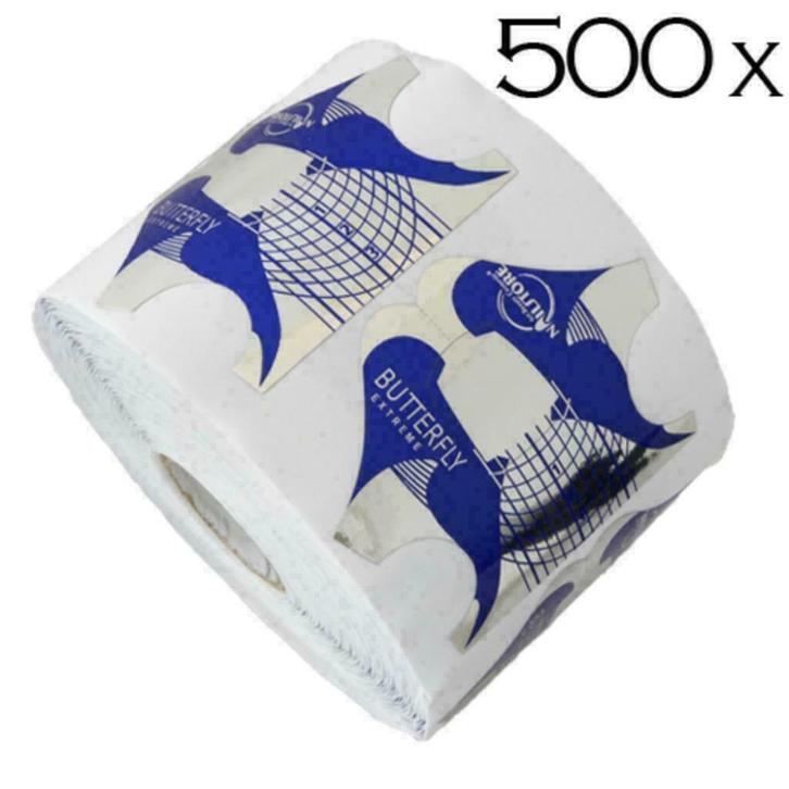 BUTTERFLY ' Nagel sjablonen, 500 stuks, Sieraden, Tassen en Uiterlijk, Overige Accessoires, Nieuw, Ophalen of Verzenden