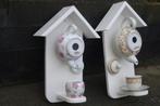 vogelhuis gemaakt van theepot met mok, Ophalen of Verzenden, Nieuw