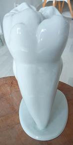 Keramiek kies met oude Kwakzalverij Tandarts prent, Ophalen of Verzenden, Gebruikt, Overige materialen, Overige typen