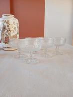 Massarini Barocco Italy ijscoupes dessert ijs coupes glas, Antiek en Kunst, Antiek | Glas en Kristal, Ophalen of Verzenden