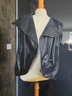G star zachte leren gilet...., Kleding | Dames, Bodywarmers, Ophalen of Verzenden, Gedragen, Zwart