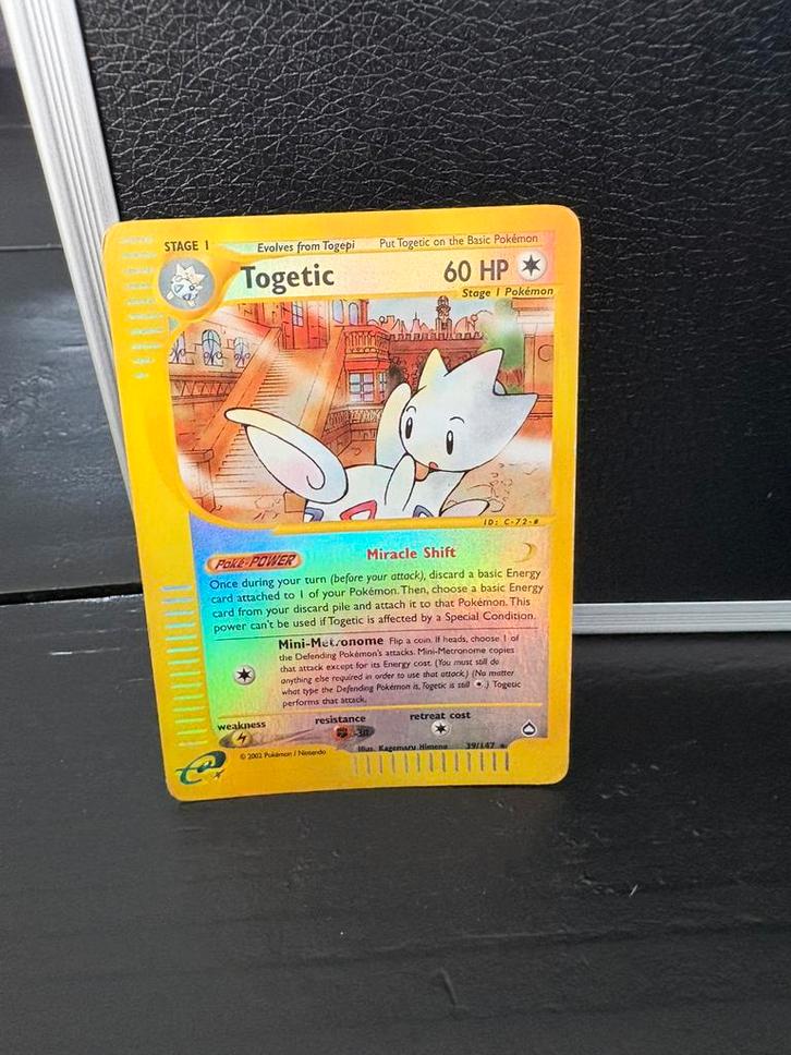 Togetic reverse holo, Hobby en Vrije tijd, Verzamelkaartspellen | Pokémon, Zo goed als nieuw, Meerdere kaarten, Foil, Ophalen of Verzenden