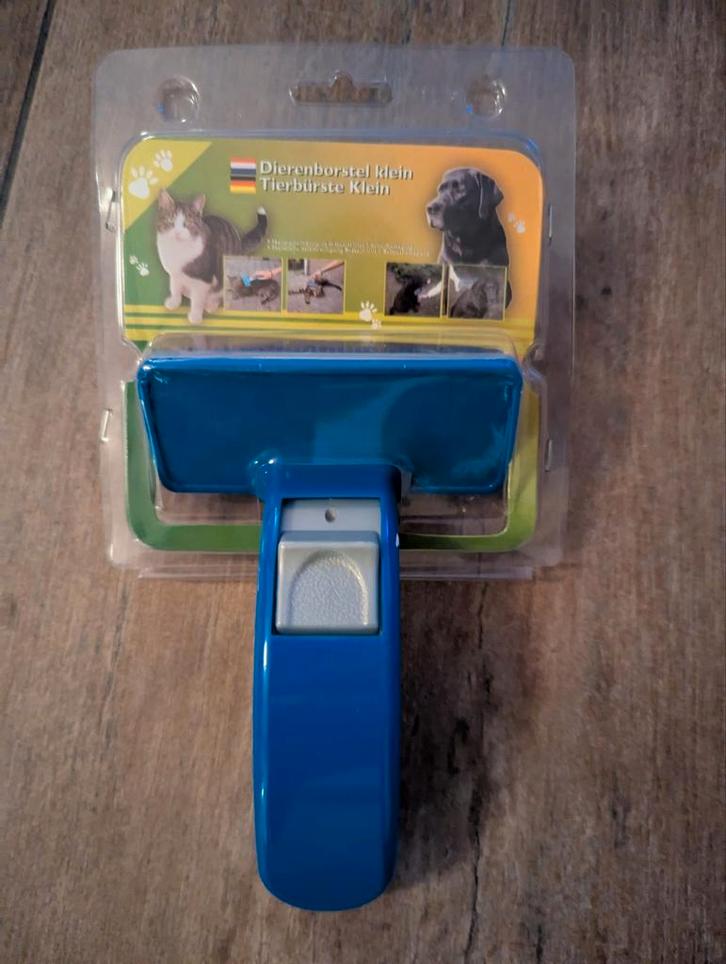 honden & katten borstel met handig click & collect systeem, Dieren en Toebehoren, Katten-accessoires, Nieuw, Ophalen