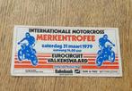 Sticker Int motor cross Merkentrofee 31-3-1979 Valkenswaard, Ophalen of Verzenden, Zo goed als nieuw