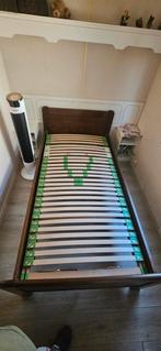 Senioren bed, Ophalen, Eenpersoons, Bruin, 200 cm