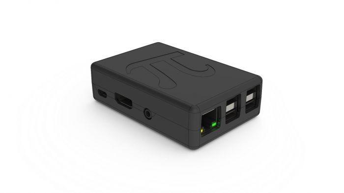 Raspberry Pi 3 B+ in zwarte behuizing (incl. adapter), Computers en Software, Overige Computers en Software, Gebruikt, Ophalen of Verzenden