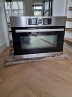 Hele luxe bosch combi oven magnetron serie 8 nis 45cm, Zo goed als nieuw, Oven met grill, Inbouw, 45 tot 60 cm