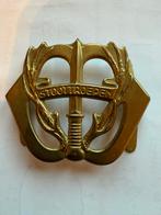 Zeldzaam Stoottroepen Embleem - Eerste Type, Ophalen of Verzenden, Landmacht, Nederland, Embleem of Badge