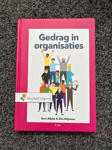 Gedrag in organisaties - Alblas & Wijsman beschikbaar voor biedingen