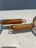 2 steelpannetjes, Le Creuset La Mama 14 en 17 cm, Gietijzer, Ophalen of Verzenden, Zo goed als nieuw, Keramische plaat