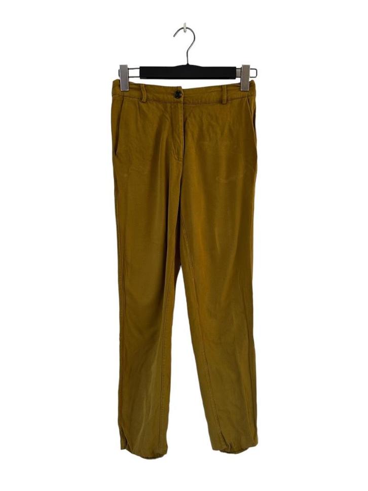 American Vintage broek S, Kleding | Dames, Broeken en Pantalons, Zo goed als nieuw, Maat 38/40 (M), Geel, Lang, Ophalen of Verzenden