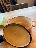 Originele Le Creuset Braadpan Oranje 29cm, Huis en Inrichting, Keuken | Potten en Pannen, Ophalen, Gebruikt, Koekenpan of Braadpan