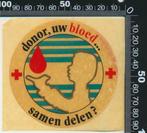 Sticker: Bloeddonor - Donor uw bloed samen delen (3), Ophalen of Verzenden, Zo goed als nieuw, Bedrijf of Vereniging