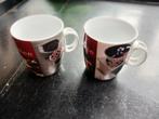 2 koffie mokken  SIAKI porselein, Ophalen, Zo goed als nieuw, Overige stijlen, Kop(pen) en/of Schotel(s)