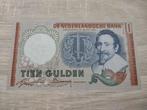 UNC biljet 10 gulden Hugo de Groot 1953, variant PL45b2, Postzegels en Munten, Bankbiljetten | Nederland, Ophalen of Verzenden