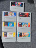 7 Super Nintendo nes spellen., Spelcomputers en Games, Games | Nintendo Super NES, Vanaf 3 jaar, Sport, 2 spelers, Gebruikt
