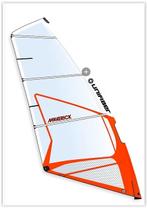 5.1 m2 surfzeil en heuptrapeze te koop, Watersport en Boten, Windsurfen, Ophalen, Zo goed als nieuw, Zeil, 5 tot 7 m²