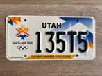 Kentekenplaat USA Utah, Salt Lake City 2002 Olympics, Ophalen of Verzenden, Gebruikt