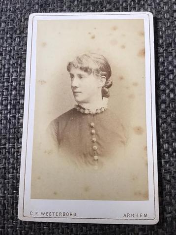 CDV, Dame, C.E. Westerborg, Arnhem, Carte de Visite 3 beschikbaar voor biedingen