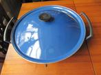 Le Creuset wokpan, wadjan, 36 cm. Met rooster., Keramische plaat, Gebruikt, Ophalen of Verzenden, Wok