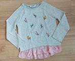 Zgan! Hele mooie grijze trui met kant van H&M! Mt 134/140, Kinderen en Baby's, Kinderkleding | Maat 134, Meisje, Trui of Vest