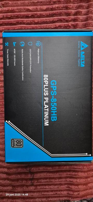 Delta GPS-850HB 80+ Platinum Voeding - 850W beschikbaar voor biedingen