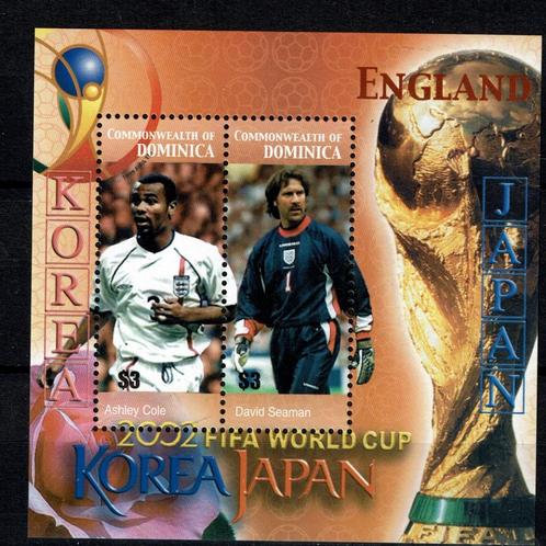 dominica 2002 pf blok wk voetbal sport soccer, Postzegels en Munten, Postzegels | Thematische zegels, Postfris, Sport, Ophalen of Verzenden
