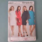 Naaipatroon jurk Simplicity K8511, Hobby en Vrije tijd, Vrouw, Overige merken, Ophalen of Verzenden, Zo goed als nieuw