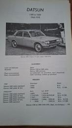 Technische handleiding Datsun 1300 en 1600, 1968-1970, Verzenden