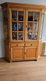 Prachtige grenen vitrine boekenkast Gründerzeitstijl, Antiek en Kunst, Antiek | Meubels | Kasten, Ophalen