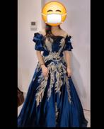 Galajurk, Verlovingsjurk, Bruidsjurk, Hennajurk, Avondjurk,, Kleding | Dames, Jurken, Maat 38/40 (M), Blauw, Ophalen of Verzenden