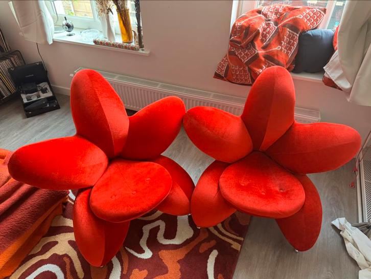 SET RARE GETSUEN LILY CHAIR BY MASANORI UMEDA FOR EDRA 1990s, Antiek en Kunst, Antiek | Meubels | Stoelen en Banken, Ophalen