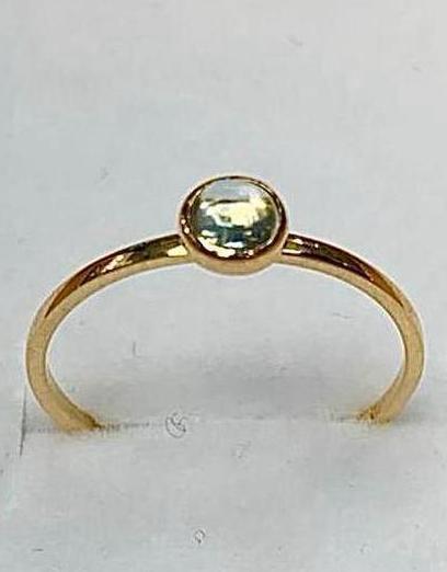 Ring 14k Goud, Sieraden, Tassen en Uiterlijk, Ringen, Nieuw, Dame, 17 tot 18, Goud, Goud, Met edelsteen, Ophalen of Verzenden