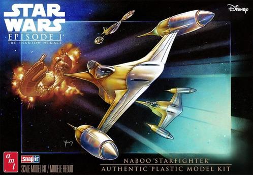 AMT 1:48 STAR WARS : THE PHANTOM MENACE N-1 NABOO STARFIGHTE, Hobby en Vrije tijd, Modelbouw | Vliegtuigen en Helikopters, Nieuw