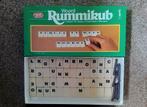 Rummikub met woorden/112 stenen, 4 opzetrekjes, Ophalen of Verzenden, Zo goed als nieuw
