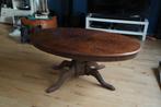 Biedermeier ovale mahonie salontafel, Ophalen