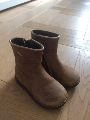 Leuke cognac kleurige leren laarsjes Malaspina mt 23 beschikbaar voor biedingen
