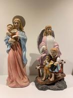 Biscuit Beeldjes Maria & Engel Religieus Antiek Setje kerst, Antiek en Kunst, Ophalen of Verzenden
