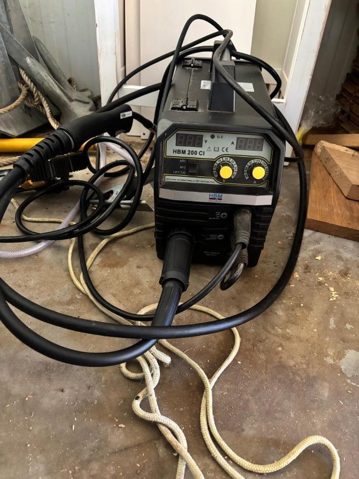 Hbm 200 ci lasapparaat arc/mig/lift tig, Doe-het-zelf en Verbouw, Gereedschap | Lasapparaten, Zo goed als nieuw, Overige typen