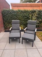 Trestino terrasstoelen met ligfunctie, Ophalen, Zo goed als nieuw, Aluminium, Verstelbaar