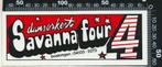 Sticker: Dansorkest Savanna Four, Verzamelen, Ophalen of Verzenden, Zo goed als nieuw, Bedrijf of Vereniging