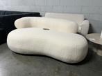 Housecraft Living Noxx Bank 2,5 zit Teddy stof Wit €1049 nu, Nieuw, 75 tot 100 cm, Ophalen of Verzenden, Stof