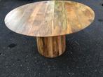Mooie eettafel rond 130cm, Huis en Inrichting, Tafels | Eettafels, Ophalen, Rond, Nieuw, Overige houtsoorten