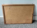 Kurk prikbord in houten frame, Huis en Inrichting, Woonaccessoires | Memoborden, Ophalen of Verzenden, Gebruikt, Prikbord