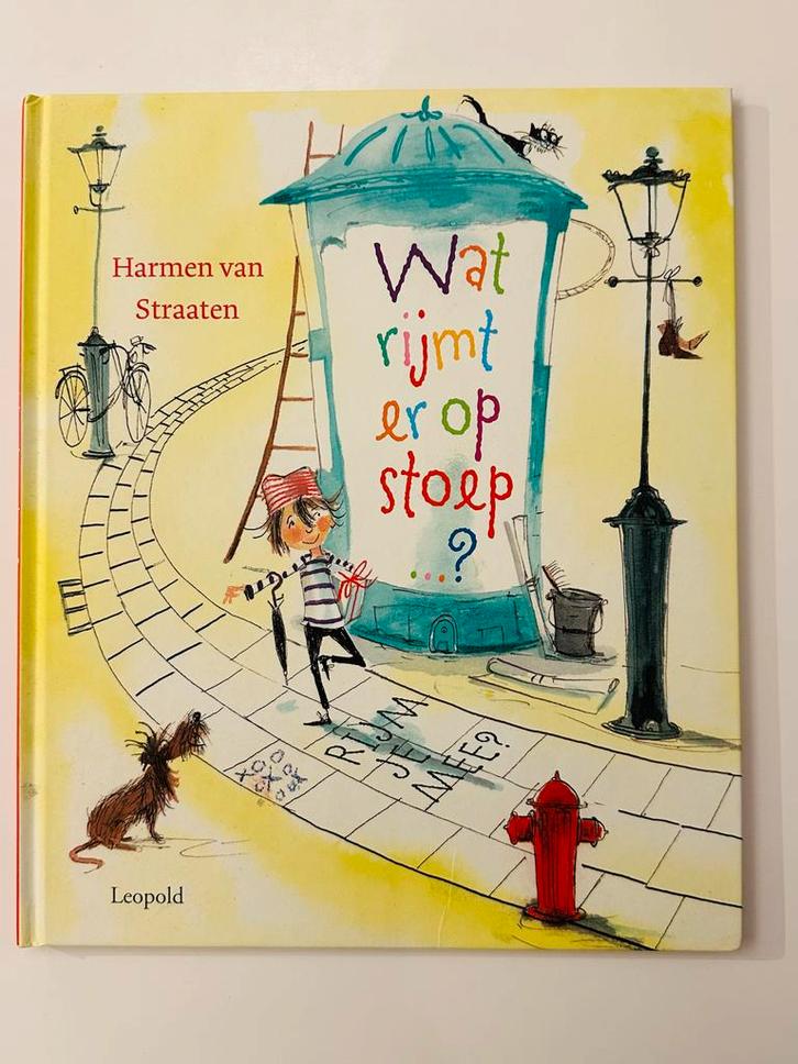 Wat rijmt er op stoep? - Harmen van Straaten, Boeken, Kinderboeken | Jeugd | onder 10 jaar, Zo goed als nieuw, Sprookjes, Ophalen of Verzenden