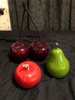 Leuk trio kunst fruit, Huis en Inrichting, Woonaccessoires | Overige, Ophalen of Verzenden, Zo goed als nieuw