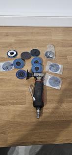 HBM 50mm Carrosserie slijpmachine op lucht, Ophalen of Verzenden, Zo goed als nieuw, Minder dan 700 watt, Haakse handslijpmachine